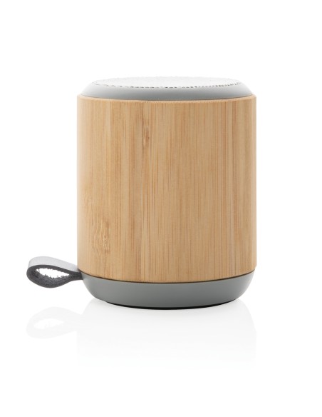 Speaker wireless 3W in bambù e tessuto Speaker wireless 3W in bambù e tessuto